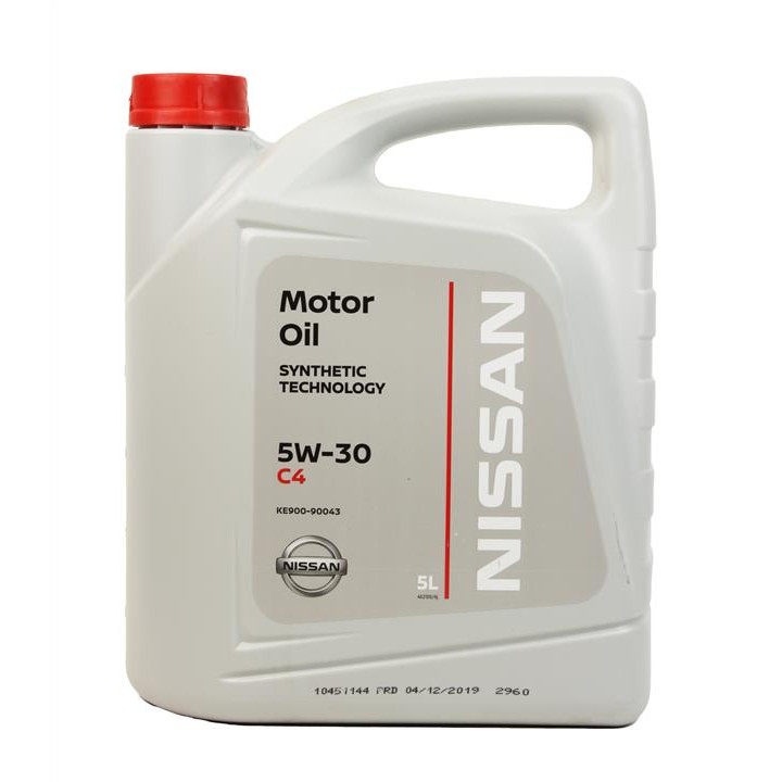 Масло моторное Nissan MOTOR OIL FS 5W-30 C4, 5 л