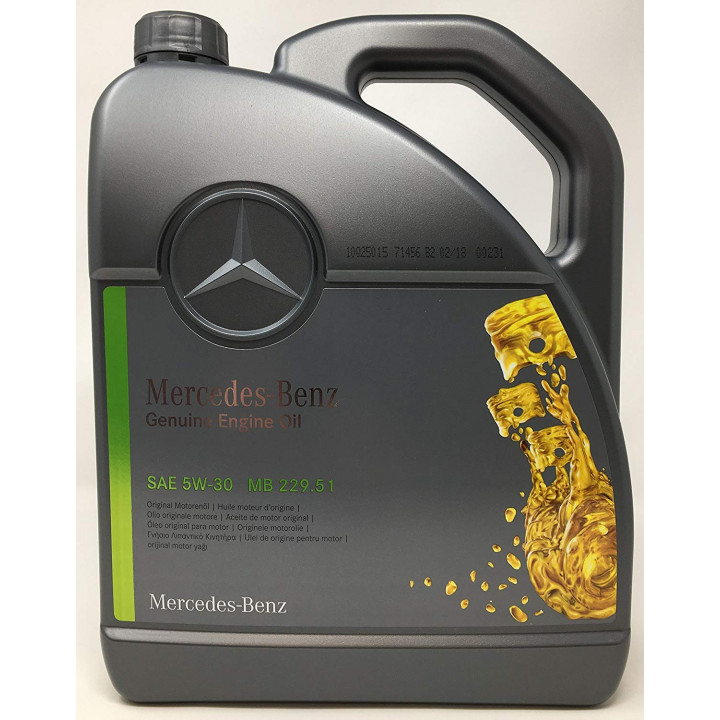 Масло моторное MB Synthetic Engine Oil 5W-30 MB 229.51, 5 л