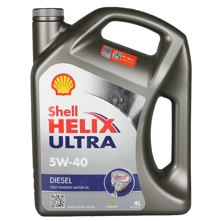 Масло моторное Shell Helix Diesel Ultra 5W-40, 4 л