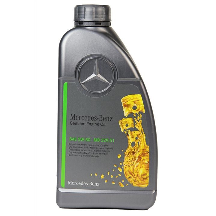 Масло моторное MB Synthetic Engine Oil 5W-30 MB 229.51, 1 л (A000989690611ABDE)