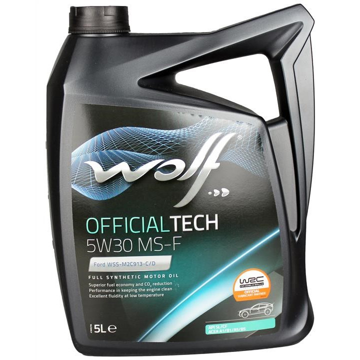 Масло моторное WOLF OFFICIAL TECH MS-F 5W-30, 5 л