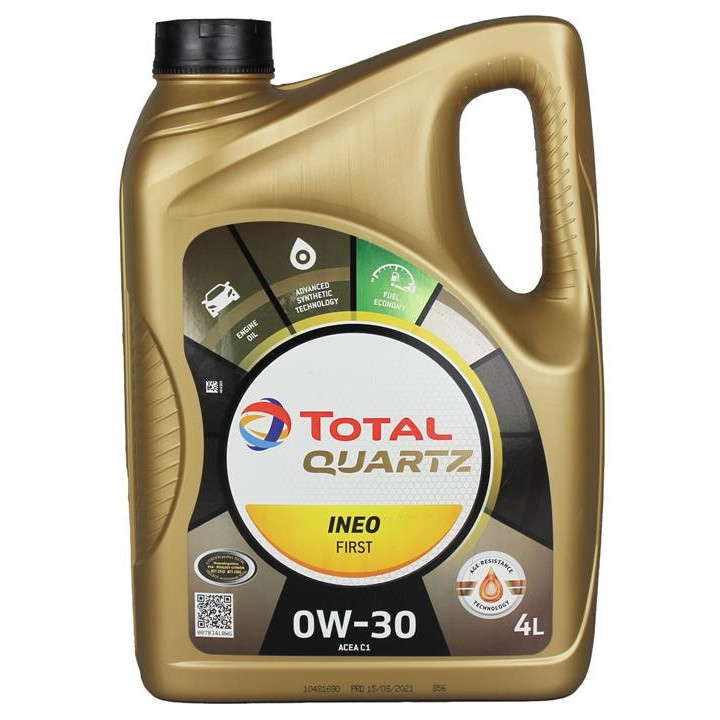 Масло моторное Total Quartz Ineo First 0W-30, 4 л