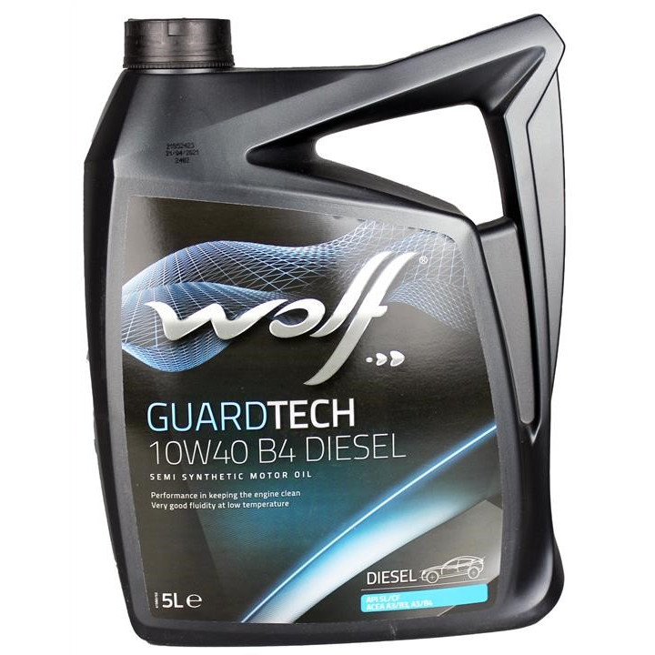 Масло моторное Wolf GuardTech B4 Diesel 10W-40, 5 л